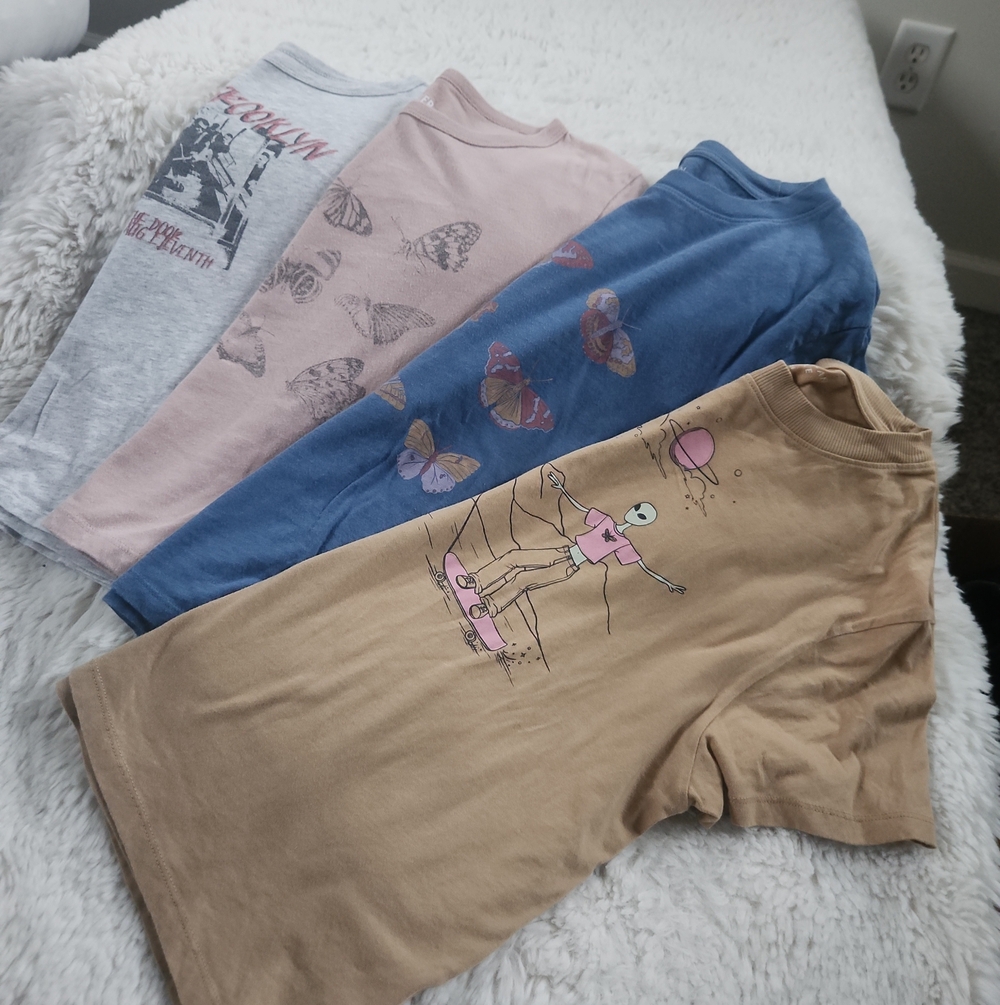 Hollister American Eagle Graphic Tee Bundle Of 5 Size S